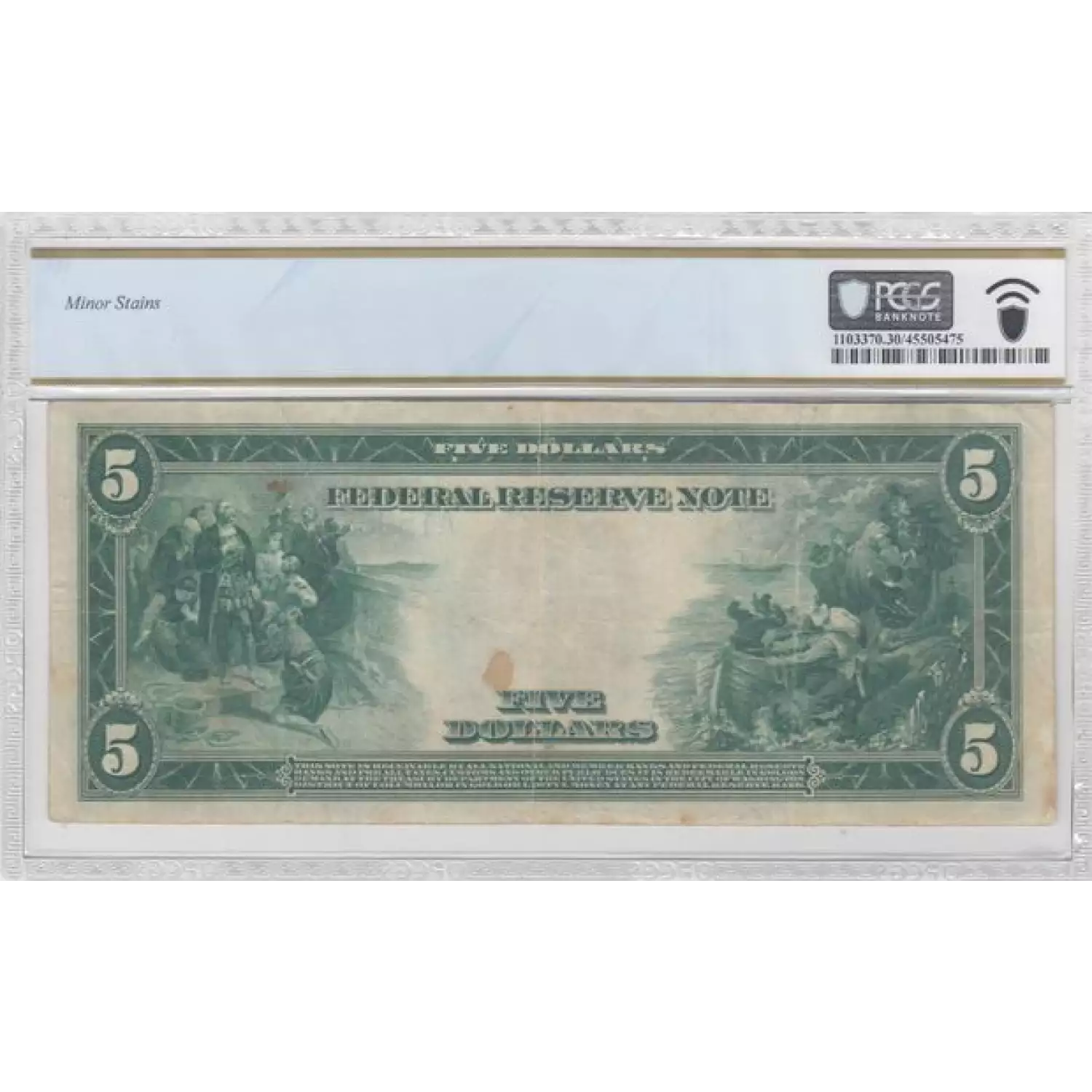 $5 1914 Red Seal Federal Reserve Notes 845 (2)