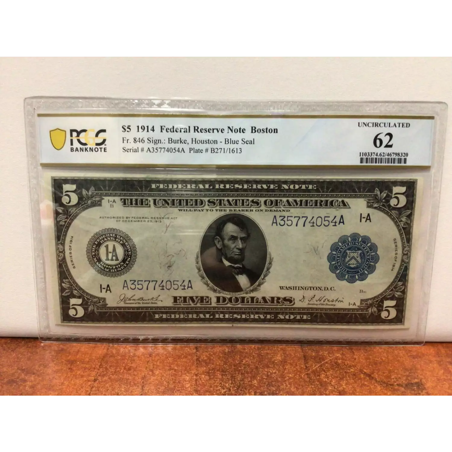 Series 1914 $5 Federal Reserve Note