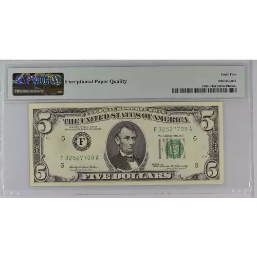 $5 1969  Small Size $5 Federal Reserve Notes 1969-F (2)