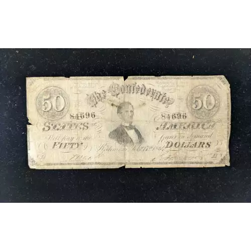 $50   Issues of the Confederate States of America CS-66