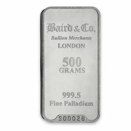 500g Baird & Co Palladium Minted Bar (2)