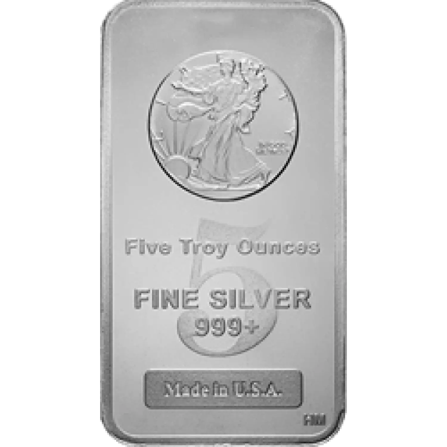 5oz Generic Silver Bar (5)