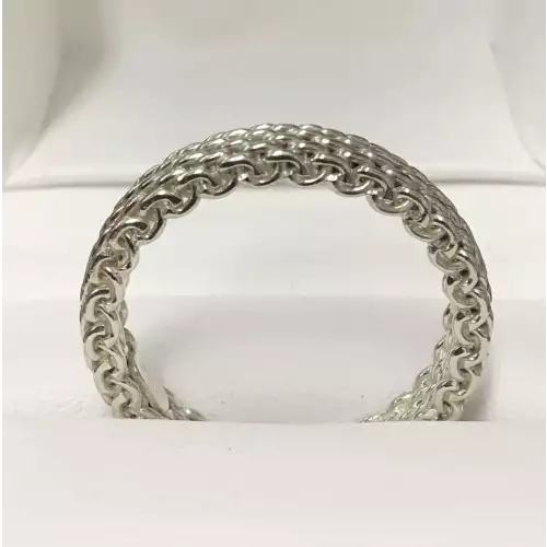925 Tiffany & Co. Mesh Ring size 8 Link 3.7mm 3.2g (5)