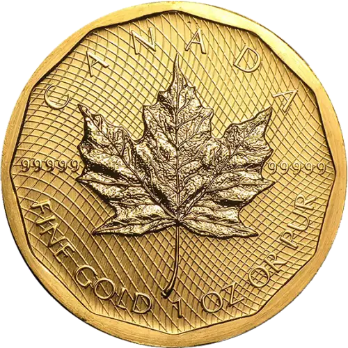 Any Year 1oz Canadian Gold Maple Leaf - 99999