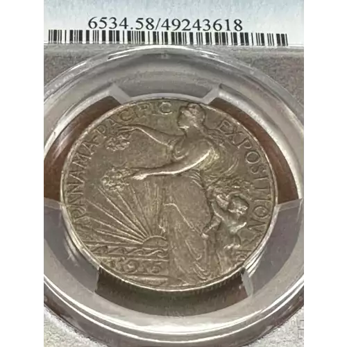 Classic Commemorative Silver--- Panama - Pacific Exposition 1915 -Silver- 0.5 Dollar