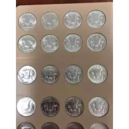 Complete Set Franklin Half Dollars