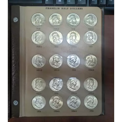 Complete Set Franklin Half Dollars