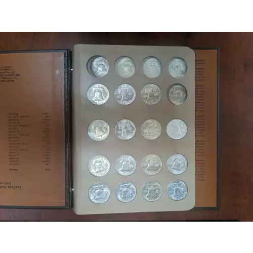 Complete Set Franklin Half Dollars (3)