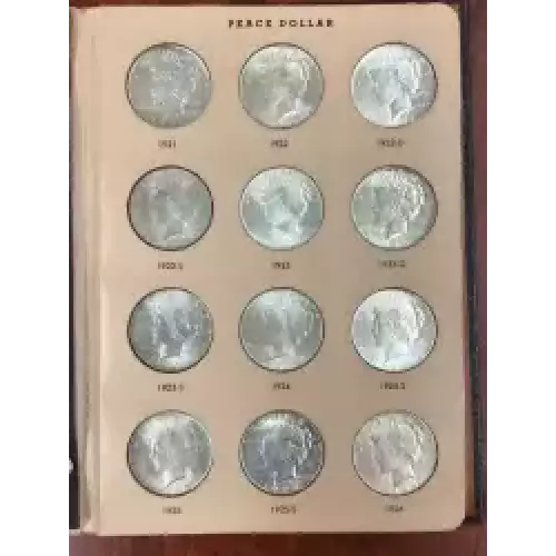 Complete Set Peace Silver Dollars