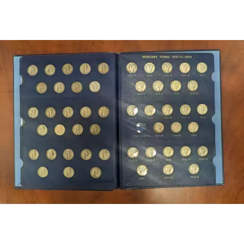 Dimes---Complete Set Winged Liberty Head or Mercury 1916-1945 -Silver (4)