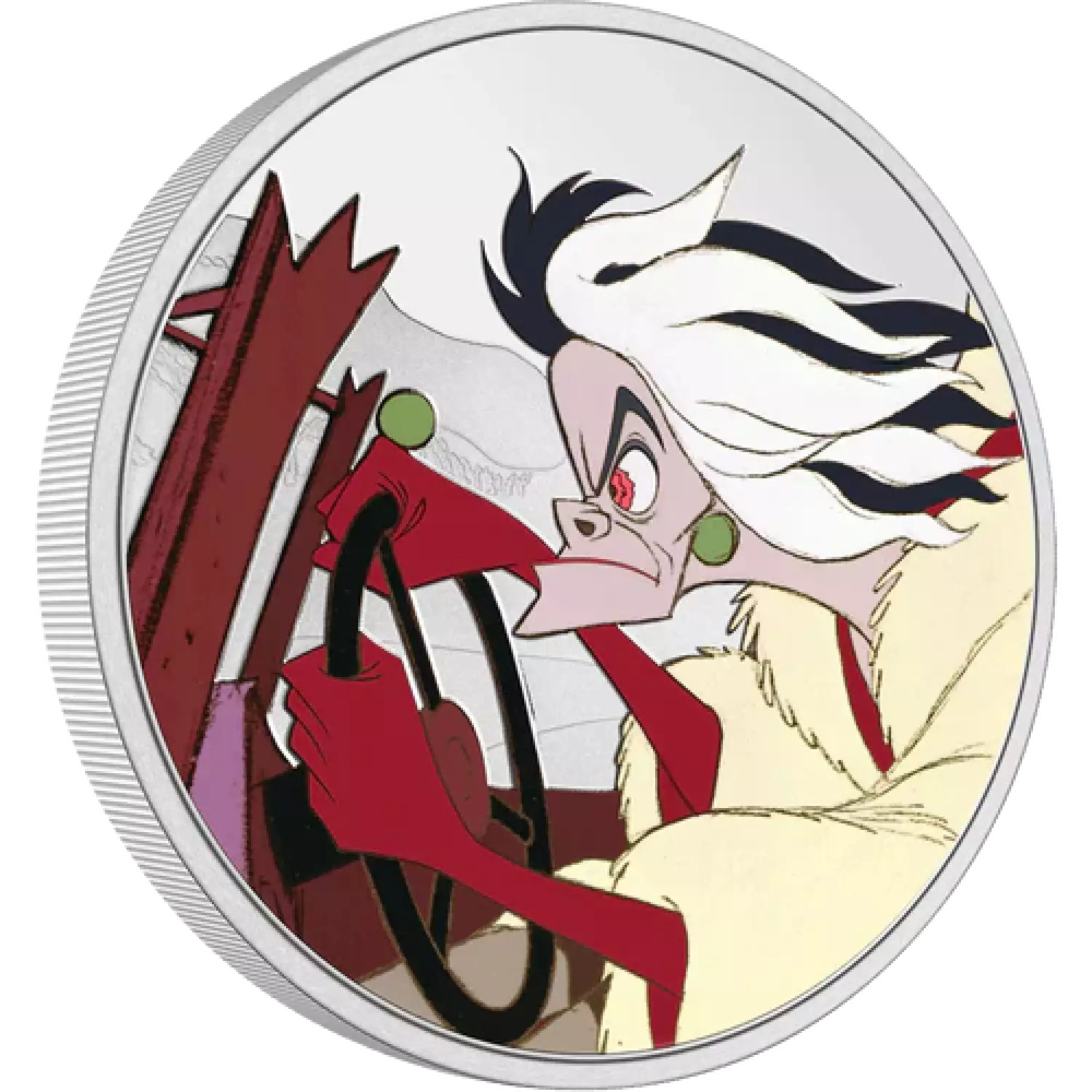 Disney 101 Dalmatians - 2022 1oz Cruella De Vil Silver Coin (2)