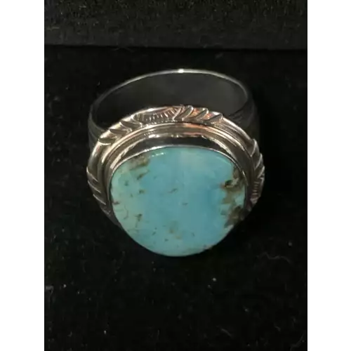 Genuine Vintage Turquoise Ring, Sterling