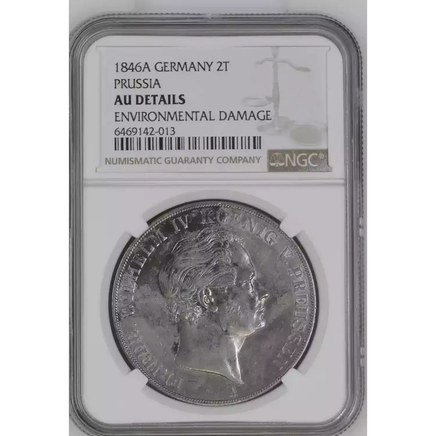 GERMAN STATES Silver 2 THALER (3-1/2 Gulden)