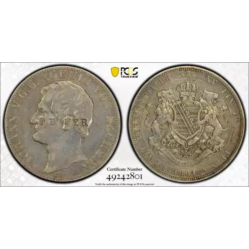 GERMAN STATES Silver 2 THALER (3-1/2 Gulden) (2)