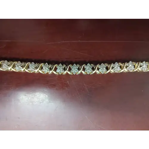 Gold 14k Bracelet , with Unique Diamond
