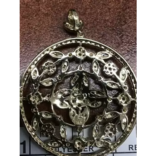 Gold 14k Pendant , with small Diamond (4)