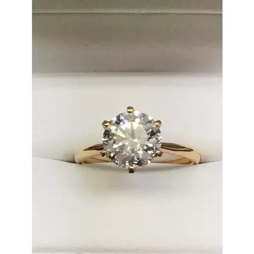 Gold 14k Ring , with Unique Diamond (2)