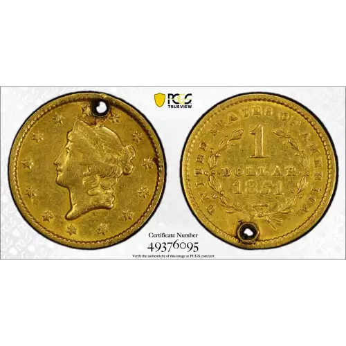 Gold Dollars---Liberty Head 1849-1854 -Gold- 1 Dollar (2)
