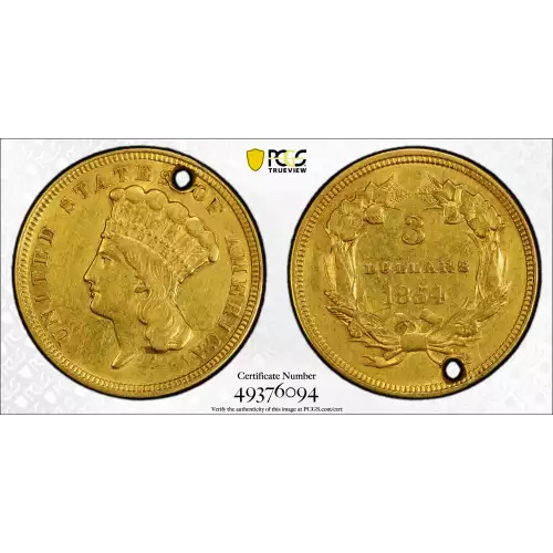 Gold Three Dollars $3 Indian Princess Head (2)