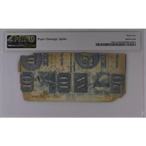 Louisiana, Baton Rouge, $3 1862 Obsolete Bank Note