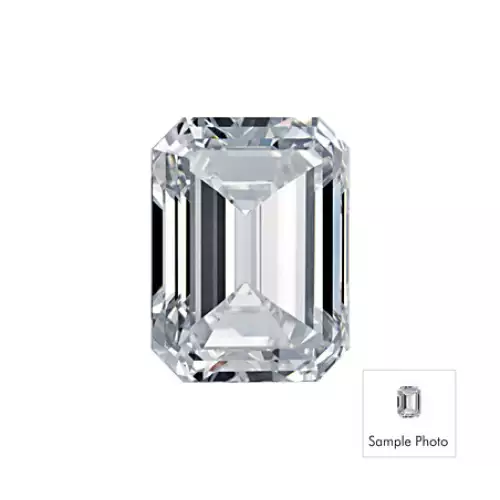 Carats: 1.06 Emerald  Diamond  E VS2 Flourescence: None