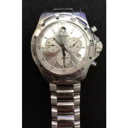 Movado chronograph series 800 Watch Runs Strong Great Shape3