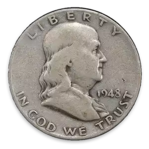 Franklin Half Dollar - US 90% Silver Coinage - Pre 1965 - Junk Silver [DUPLICATE for #558753] (3)