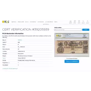 $1 Franklin Silk Company Haxby#oh-w1124-01 #uncirculated (2)