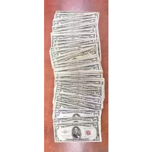 $5 1928 Green seal Small Size $5 Federal Reserve Notes 1950-A