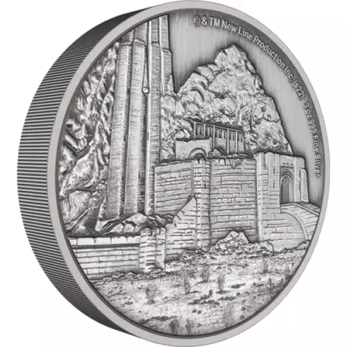 THE LORD OF THE RINGS - 2022 3oz Helm's Deep Silver Coin (2)